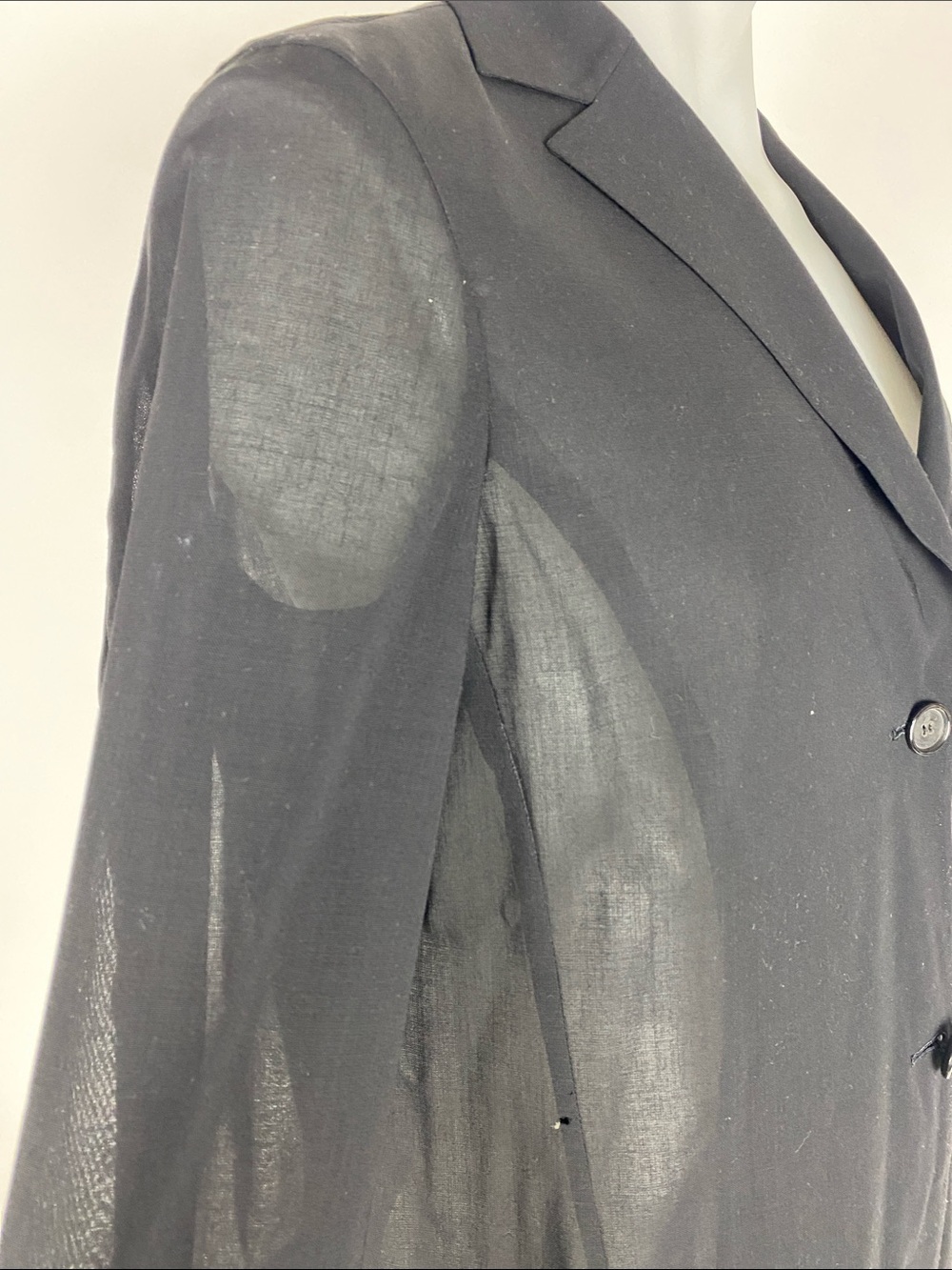Kiton Napoli Gray Wool Unlined Blazer See Thought Fabric Women’s Size 46 EU - Picture 4 of 11